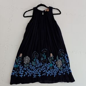 Anthropologie Not So Serious Woodvine Swing Dress
